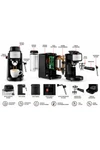 Cafetera Expresso Allied 800w Con Jarra 240ml Y Espumador Cafetera Expresso Allied 800w Con Jarra 240ml Y Espumador