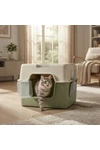 Baño Sanitario Cerrado Para Gato Grande Portatil Arena Baño Sanitario Cerrado Para Gato Grande Portatil Arena