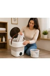 Lavadora Portatil Mini Boma 9 Litros Plegable Ropa Interior Beige
