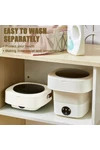 Lavadora Portatil Mini Boma 9 Litros Plegable Ropa Interior Beige
