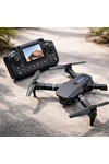 Drone E88 Pro 1080p Cámara Hd Profesional Plegable Rotación 360 Negro
