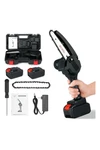 Mini Sierra A Batería Podadora 2 Baterías 21 V + 2 Cadenas Mini Sierra A Batería Podadora 2 Baterías 21 V + 2 Cadenas