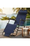 Silla Reposera Plegable Reforzada Playa Camping Piscina AZUL