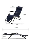 Silla Reposera Plegable Reforzada Playa Camping Piscina AZUL