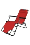 Silla Reposera Plegable Reforzada Playa Camping Piscina ROJA
