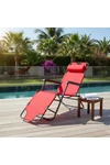 Silla Reposera Plegable Reforzada Playa Camping Piscina ROJA