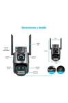 Cámara De Seguridad Ip Wifi Doble Lente Con Alarma Exterior Cámara De Seguridad Ip Wifi Doble Lente Con Alarma Exterior