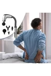 Masajeador Tipo Pistola C/ Brazo Extensor Batería Recargable Gris
