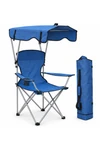 Silla Camping Plegable Reforzada Con Techo Y Posabrazos Silla Camping Plegable Reforzada Con Techo Y Posabrazos