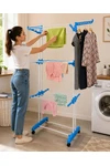 Tendedero Ropa Plegable 3 Niveles + Ruedas +ganchos Perchero Tendedero Ropa Plegable 3 Niveles + Ruedas +ganchos Perchero
