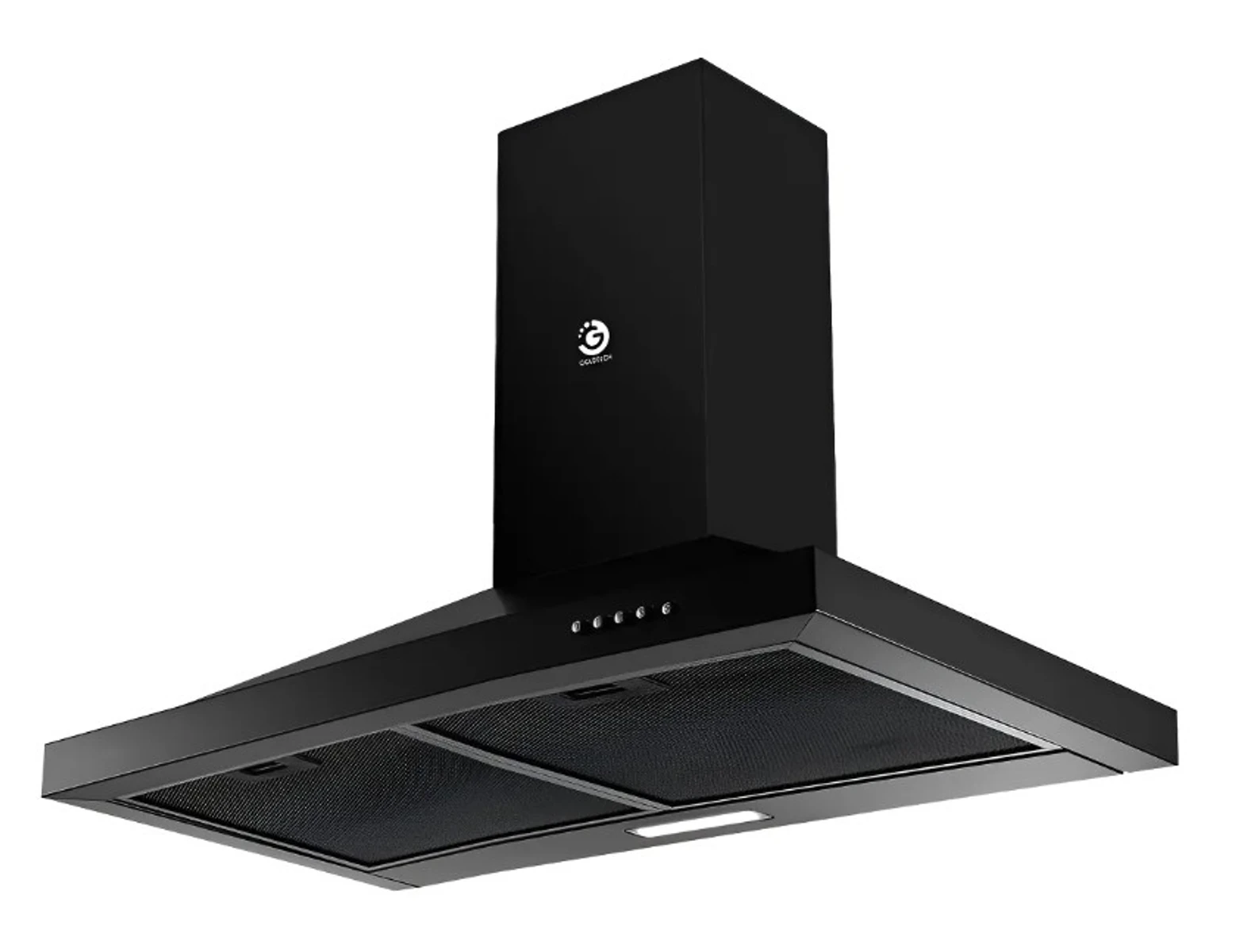 Campana De Cocina Extractor Goldtech Premium 60cm Acero Inox - Negro 
