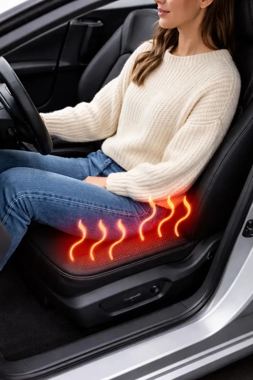 Cubre Asiento Auto Funda De Calor Calentadora 12v Portátil Cubre Asiento Auto Funda De Calor Calentadora 12v Portátil