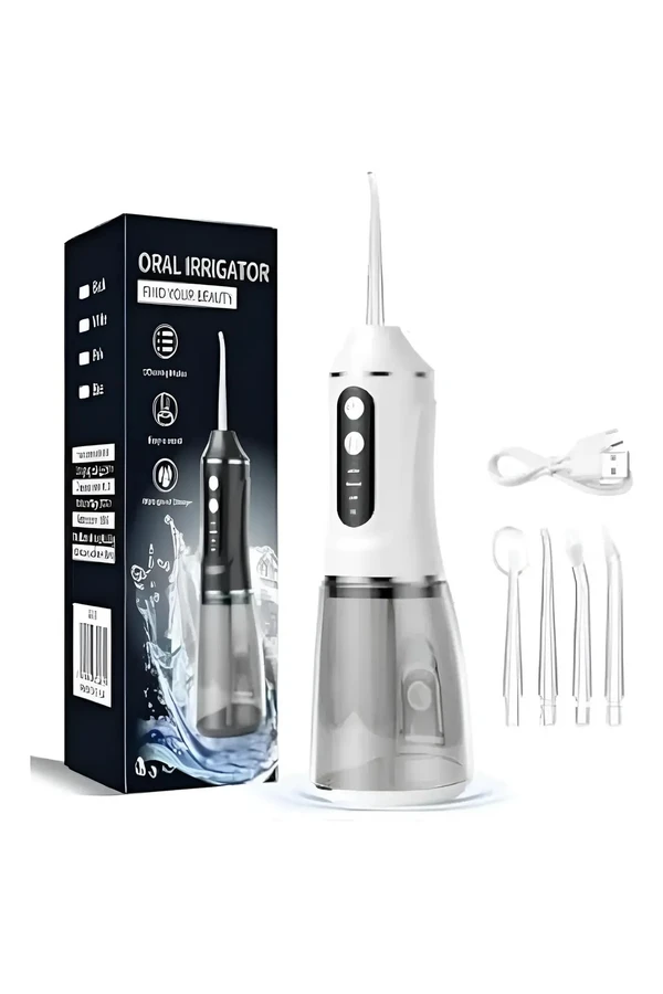 Irrigador Bucal Dental Inalámbrico Recargable 380ml A18 Blanco