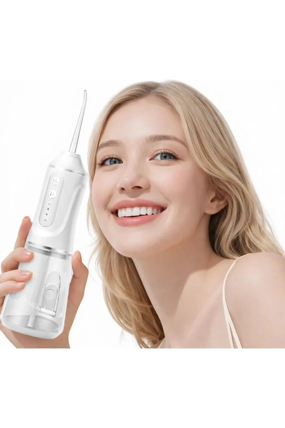 Irrigador Bucal Dental Inalámbrico Recargable 380ml A18 Blanco