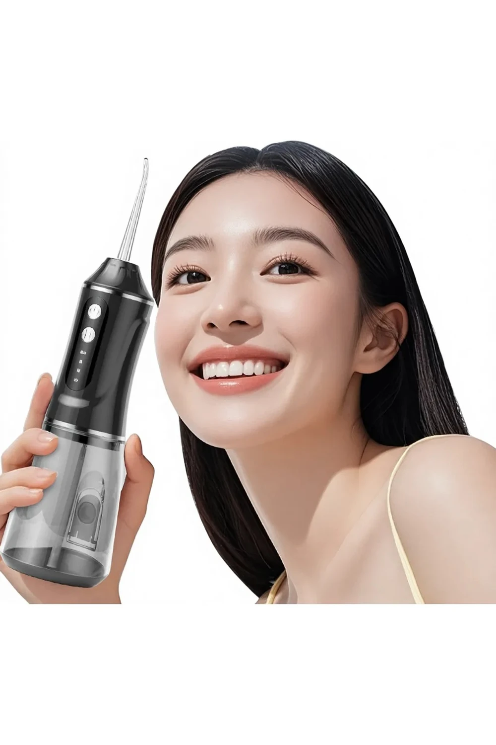 Irrigador Bucal Dental Inalámbrico Recargable 380ml A18 Negro