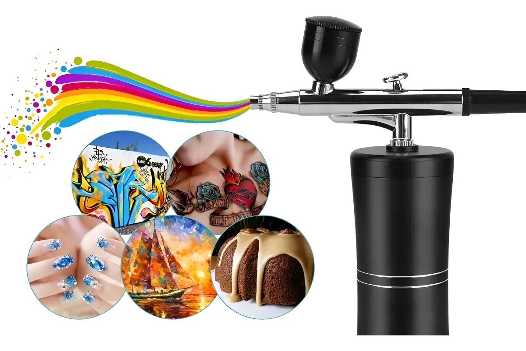Aerógrafo Portátil Profesional Uñas Maquillaje Repostería 