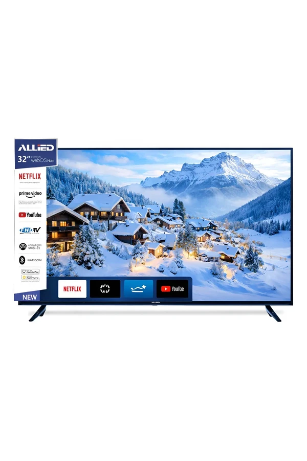 Smart TV 32' Allied Led HD Webos Wi-fi Con Soporte Pared Incluido Smart TV 32' Allied Led HD Webos Wi-fi Con Soporte Pared Incluido