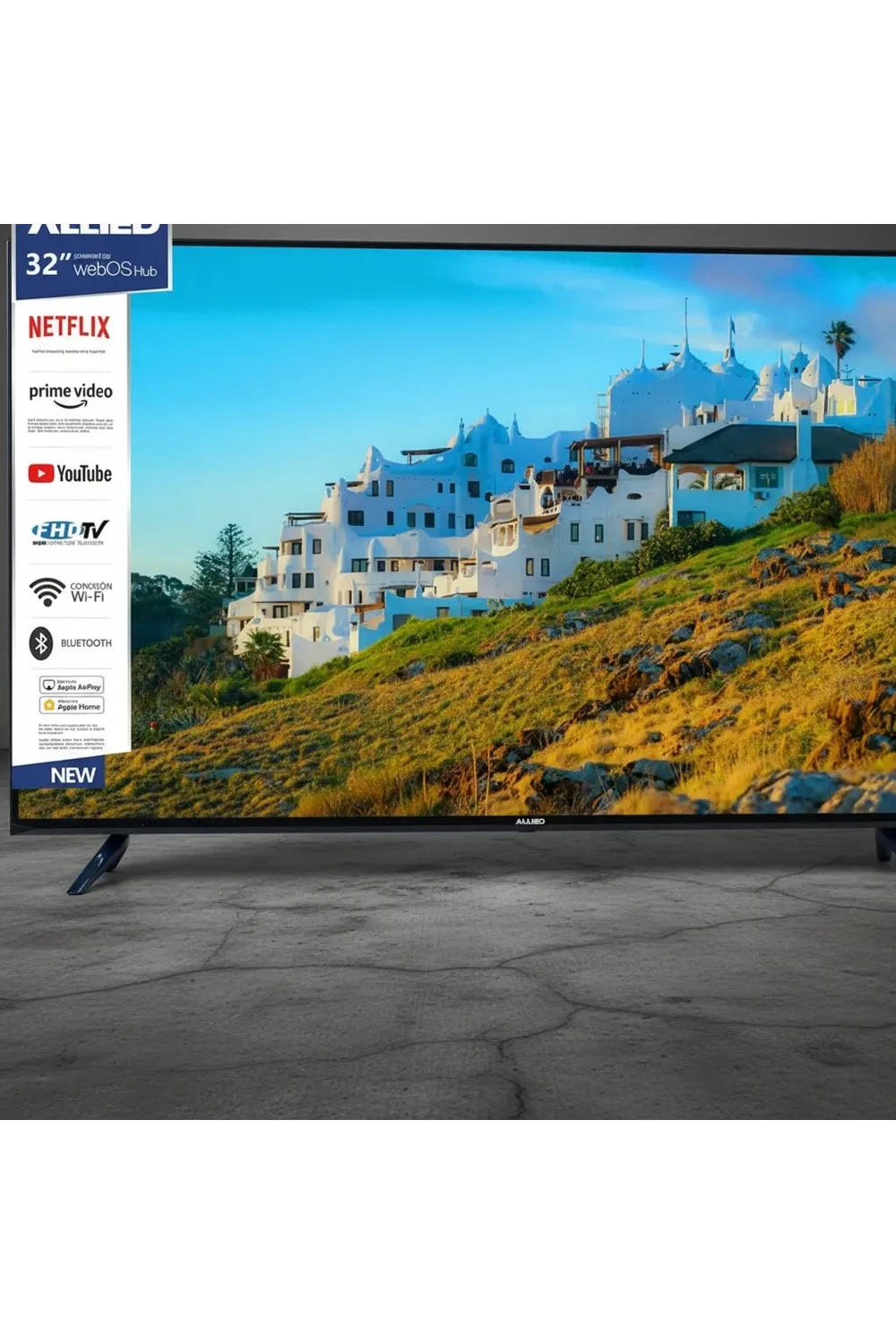 Smart TV 32' Allied Led HD Webos Wi-fi Con Soporte Pared Incluido Smart TV 32' Allied Led HD Webos Wi-fi Con Soporte Pared Incluido
