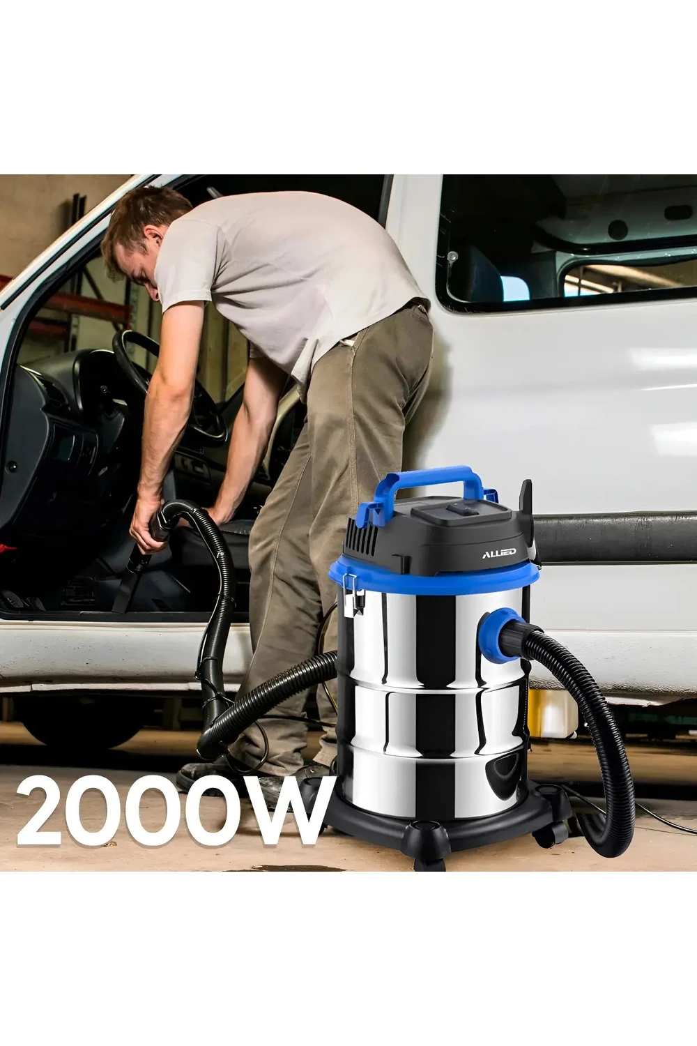 Aspiradora Industrial Allied 2000w 25l Agua Y Polvo Potente Aspiradora Industrial Allied 2000w 25l Agua Y Polvo Potente
