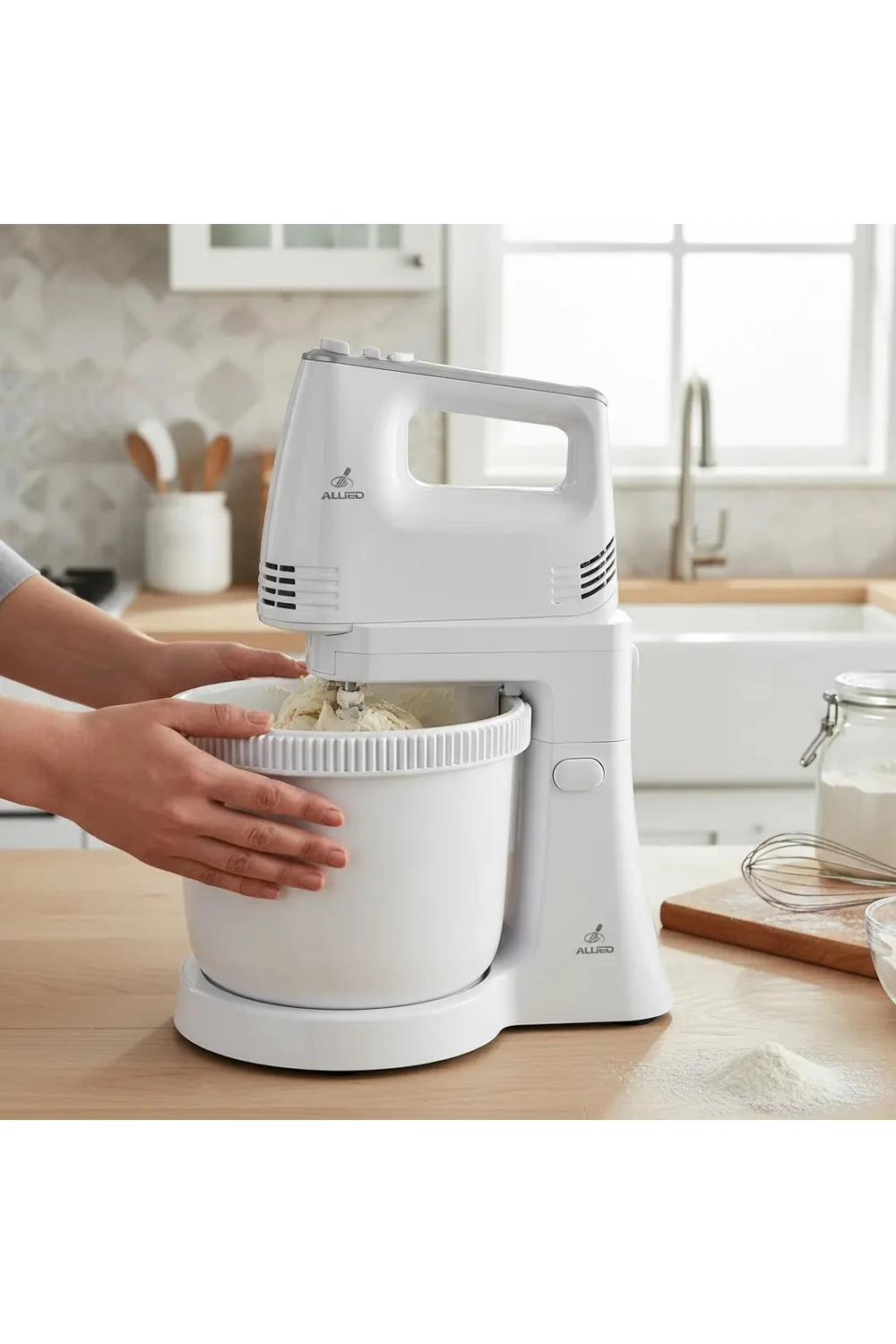 Batidora De Pie Allied 3l Bowl Giro Automático Cocina 200w Batidora De Pie Allied 3l Bowl Giro Automático Cocina 200w