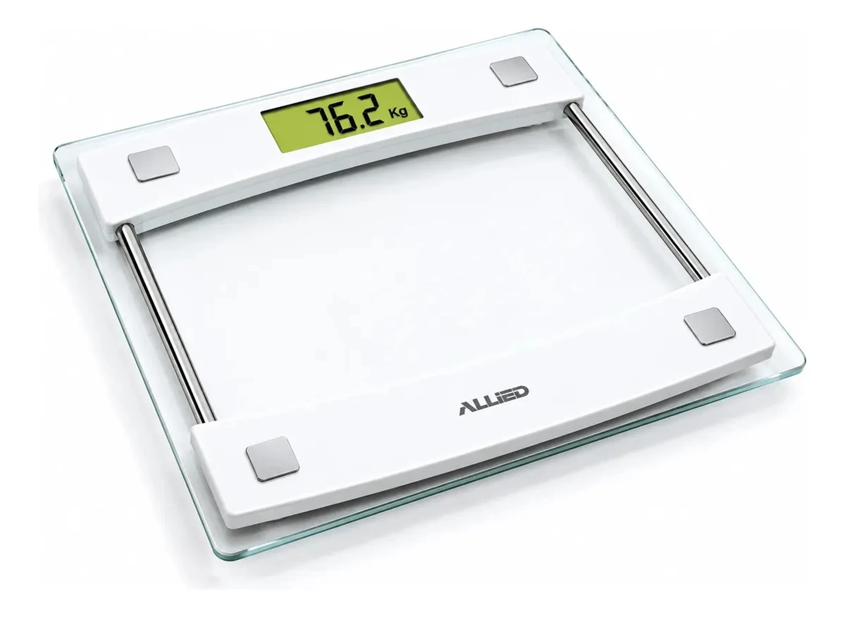 Balanza Digital Allied Baño Vidrio Templado Báscula 150kg 