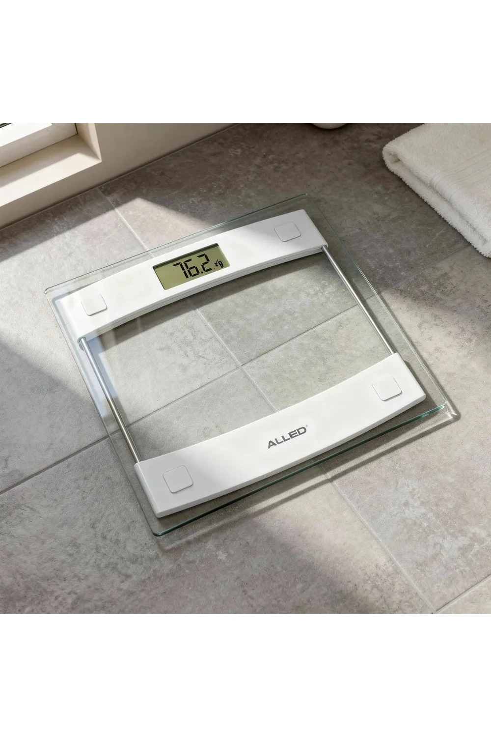 Balanza Digital Allied Baño Vidrio Templado Báscula 150kg Balanza Digital Allied Baño Vidrio Templado Báscula 150kg