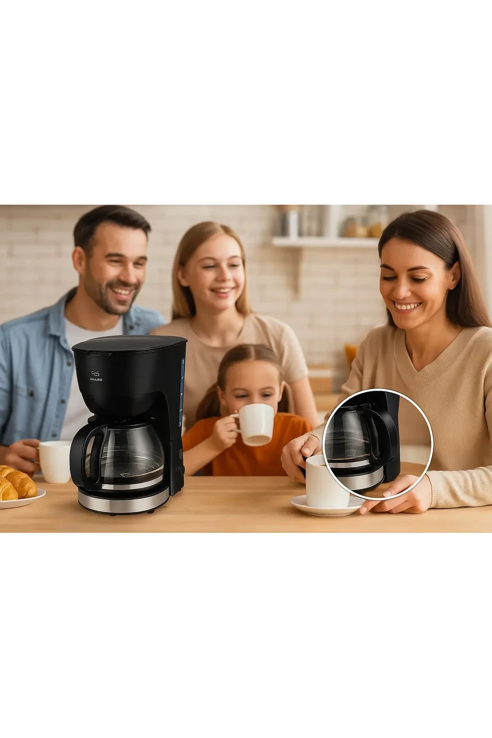 Cafetera Eléctrica Por Goteo Allied 1.25l 15 Tazas 600w Pro Cafetera Eléctrica Por Goteo Allied 1.25l 15 Tazas 600w Pro
