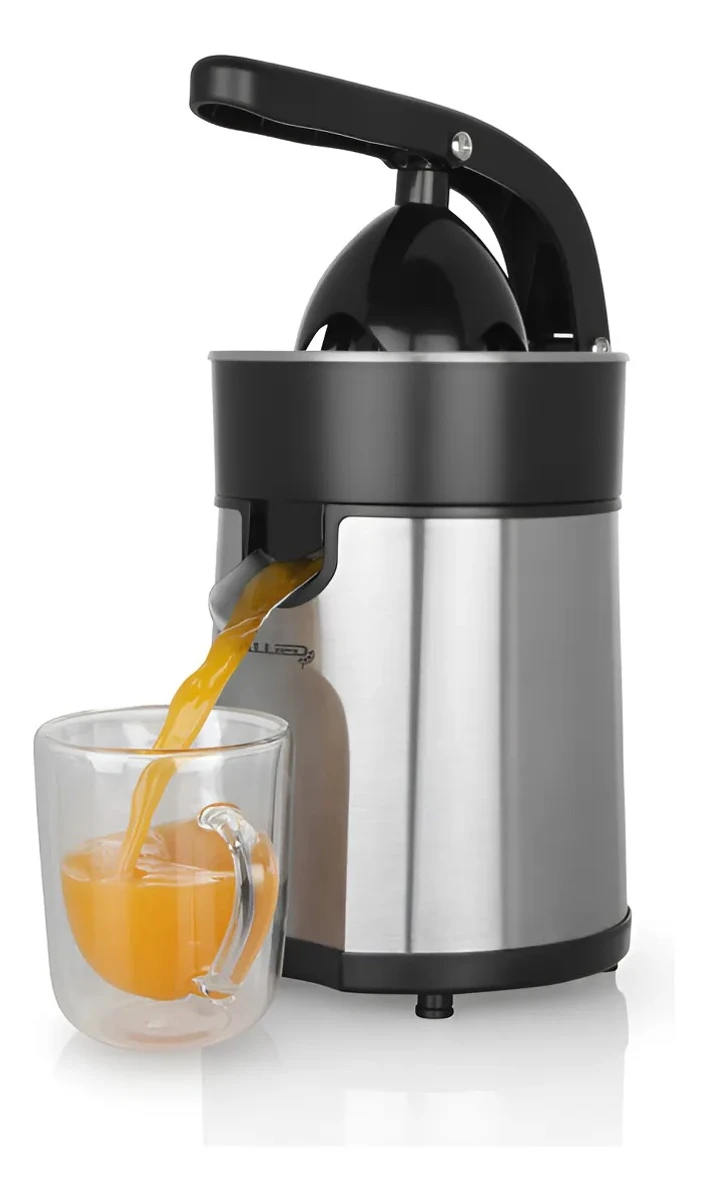 Exprimidor Eléctrico Allied Juguera De Frutas Con Accesorios Gris 