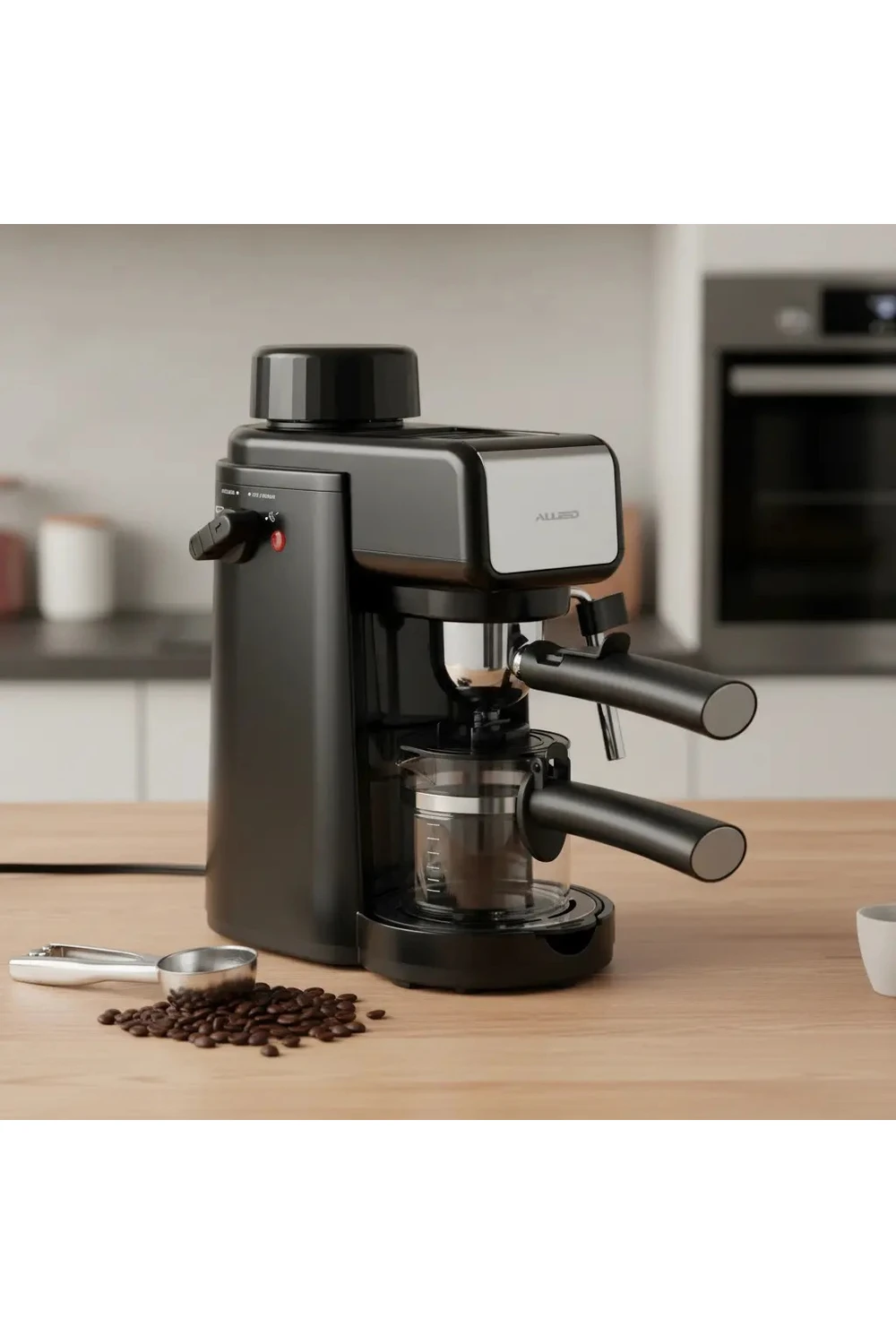 Cafetera Expresso Allied 800w Con Jarra 240ml Y Espumador Cafetera Expresso Allied 800w Con Jarra 240ml Y Espumador