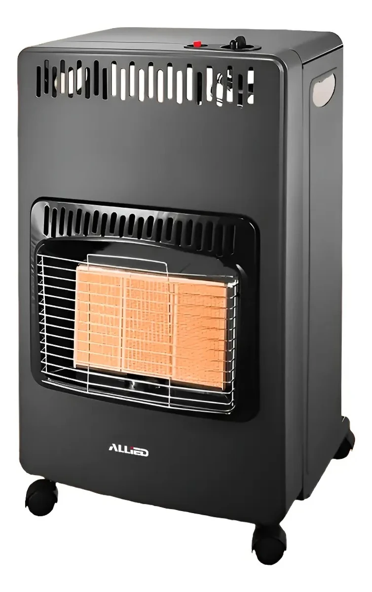 Estufa A Gas Plegable + Válvula Y Manguera Allied Negra 