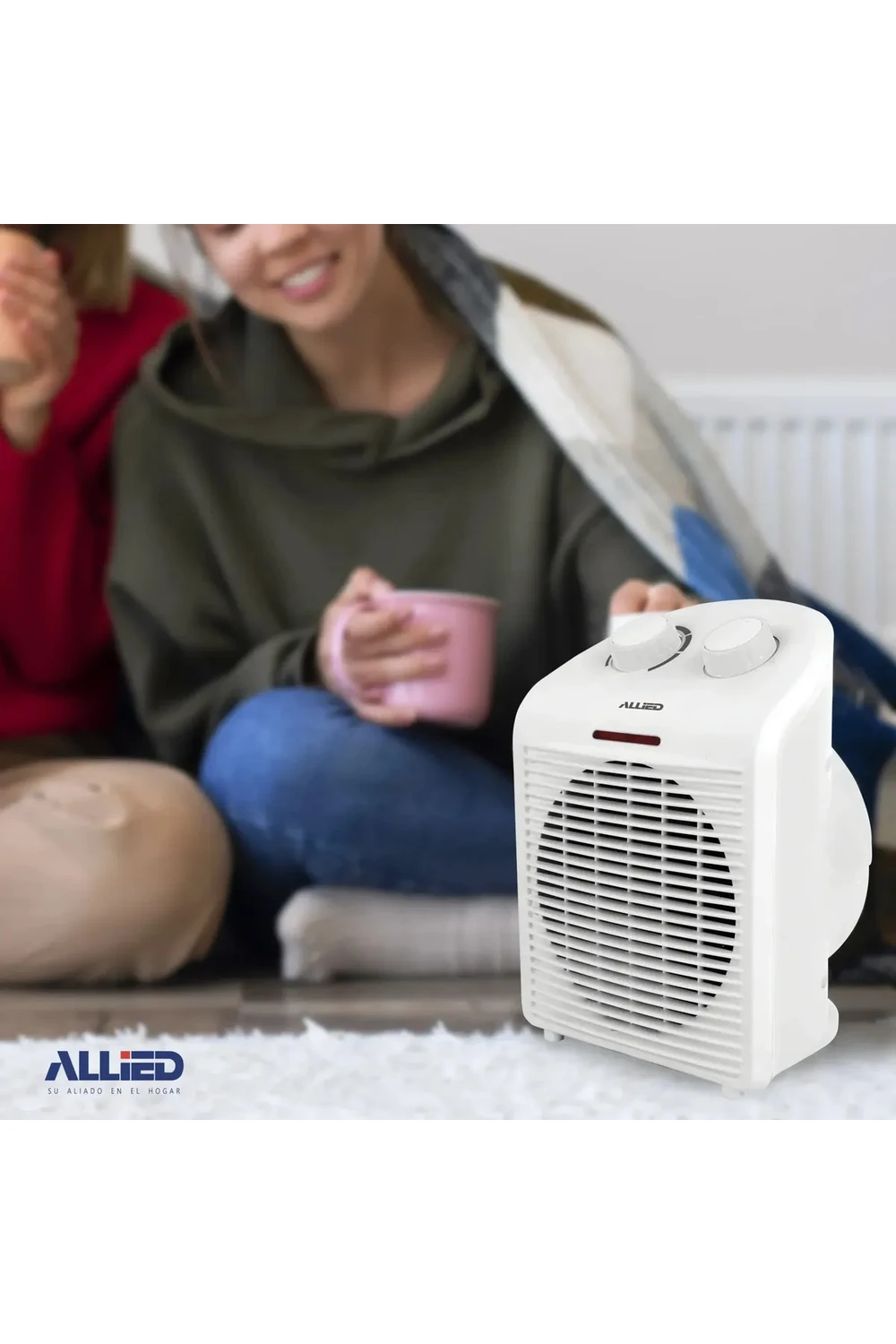 Caloventilador Allied 2000w Temperatura Ajustable Silencioso Caloventilador Allied 2000w Temperatura Ajustable Silencioso