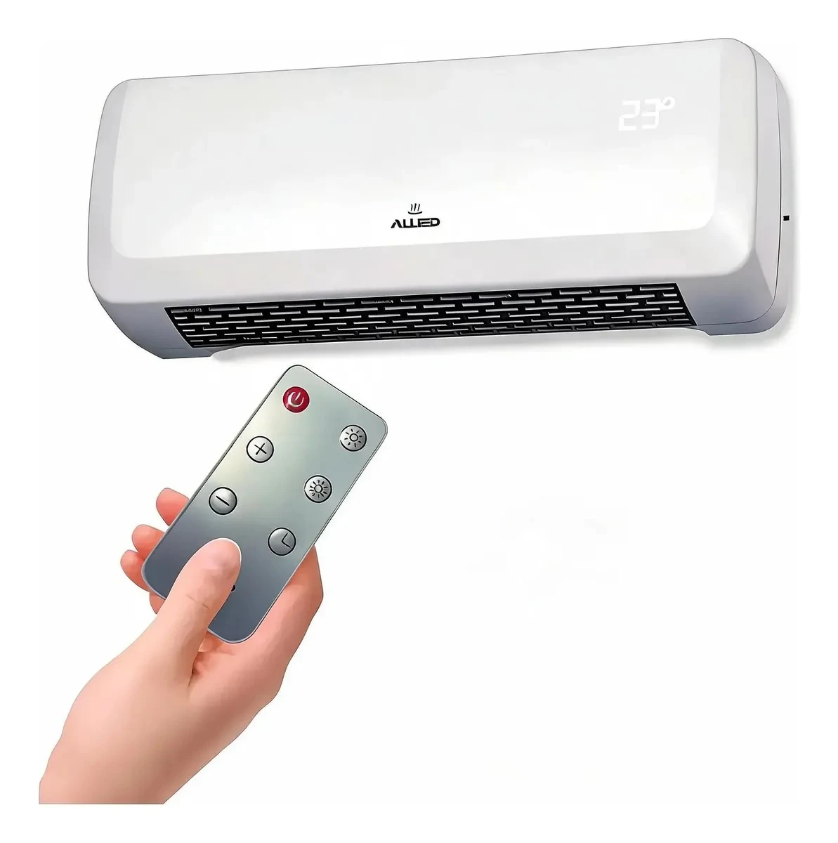 Calefactor Eléctrico De Pared Caloventilador Con Control 