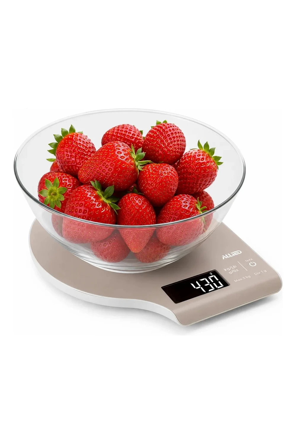 Balanza Digital De Cocina Allied 5kg Con Bowl Desmontable Balanza Digital De Cocina Allied 5kg Con Bowl Desmontable