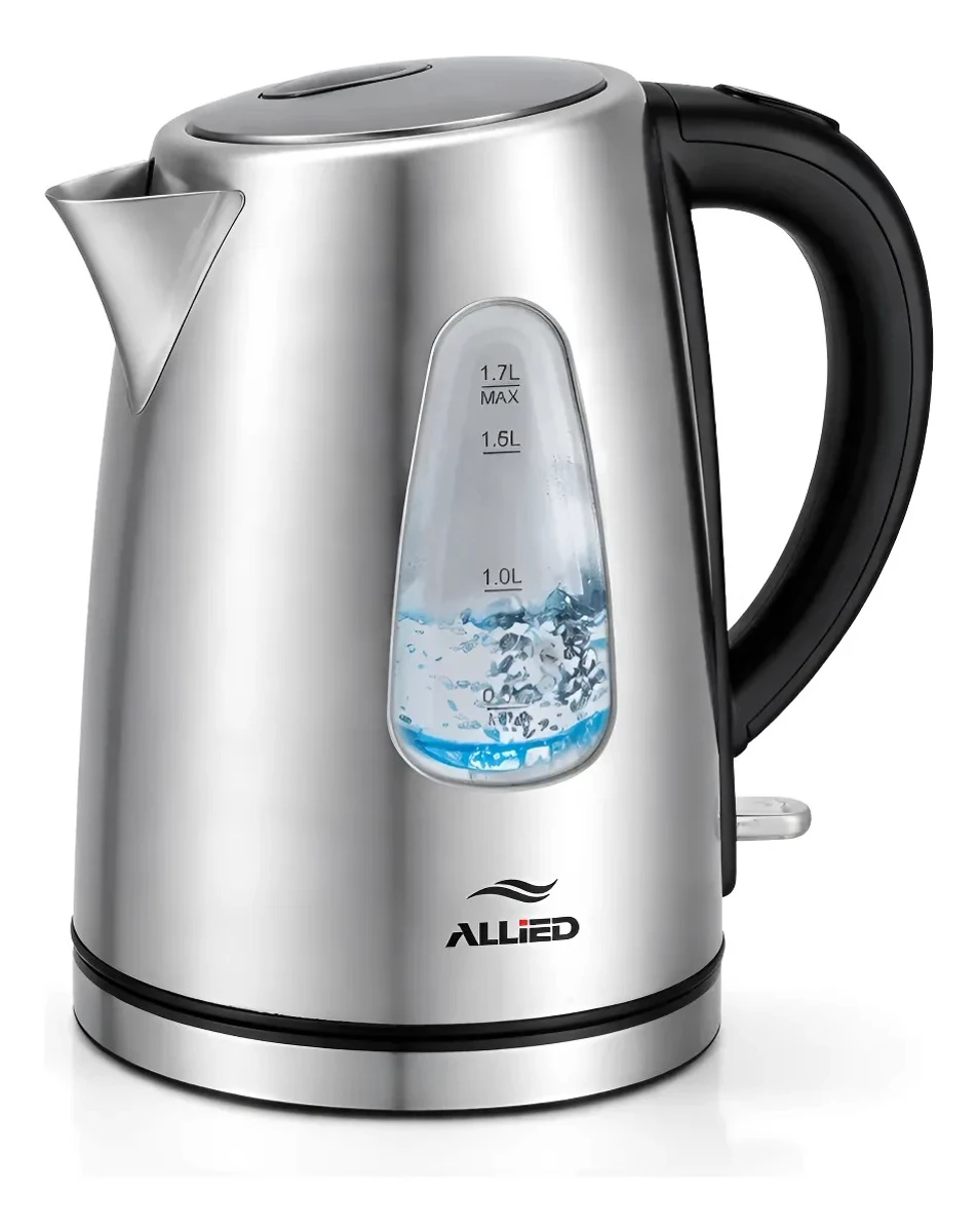 Jarra Eléctrica Allied 2200w Acero Inox Seguridad Apagado 