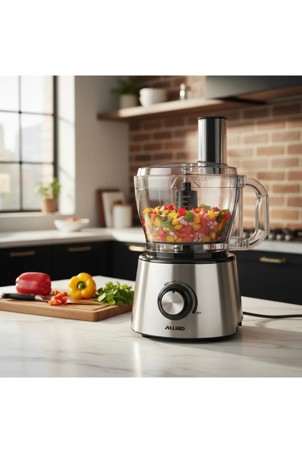 Multiprocesadora Allied 8 En 1 Alimentos Al-mp303 Color Plateado Multiprocesadora Allied 8 En 1 Alimentos Al-mp303 Color Plateado