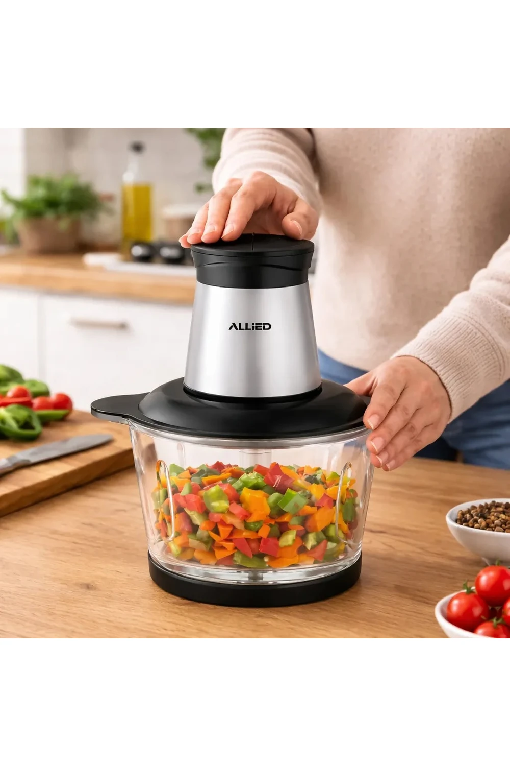Picadora Eléctrica Allied Al-pa300 Para Carne Y Verduras Pro Picadora Eléctrica Allied Al-pa300 Para Carne Y Verduras Pro