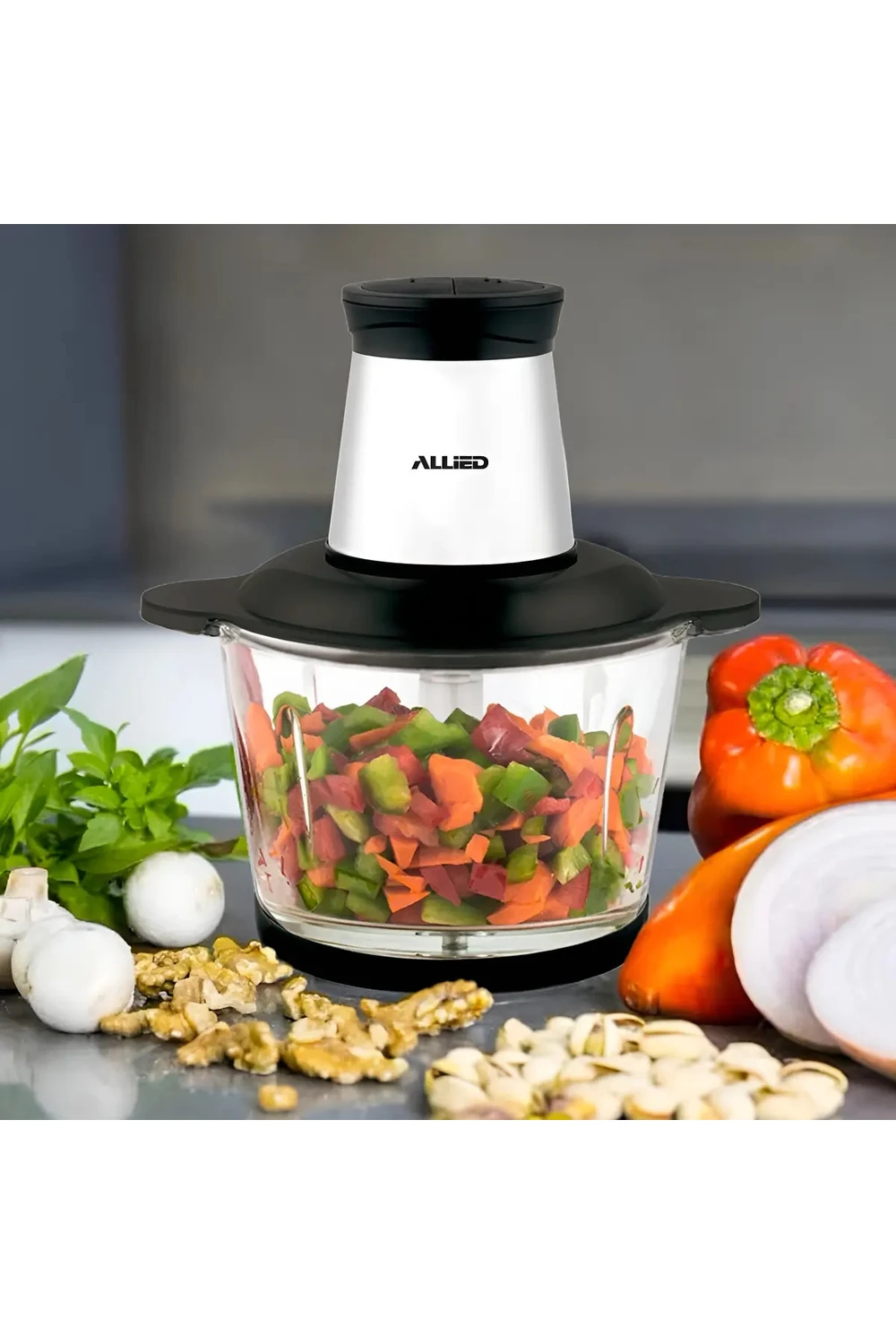 Picadora Eléctrica Allied Al-pa300 Para Carne Y Verduras Pro Picadora Eléctrica Allied Al-pa300 Para Carne Y Verduras Pro