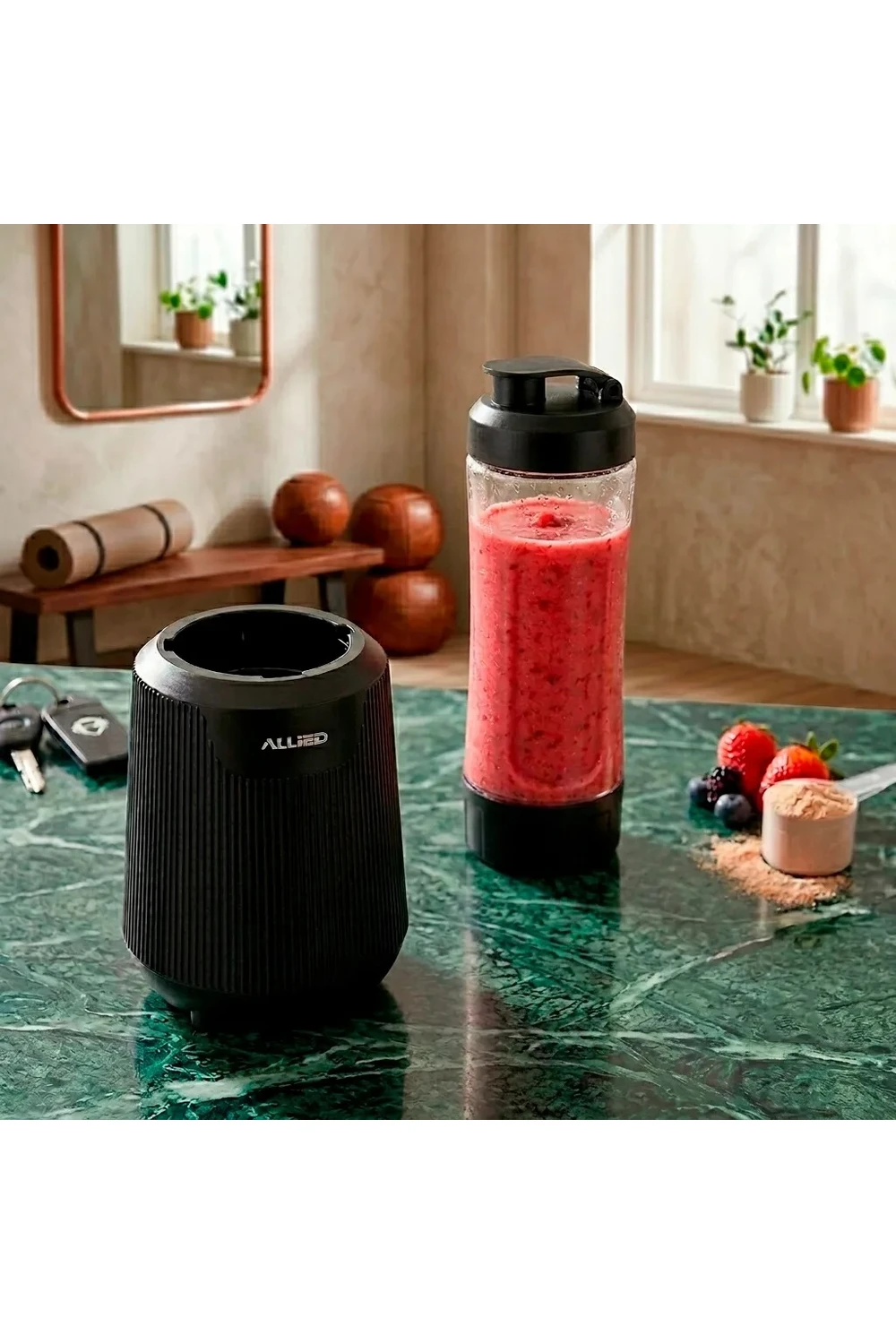Licuadora Portatil Recargable 600 Ml Allied 400w Personal Licuadora Portatil Recargable 600 Ml Allied 400w Personal