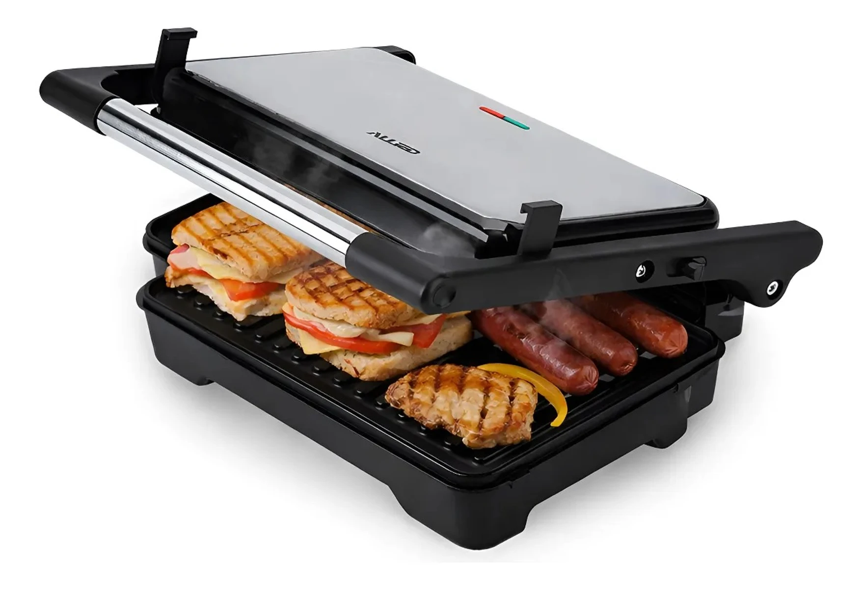 Sandwichera 2 Placas Doble Grill Eléctrica Allied 1500w 