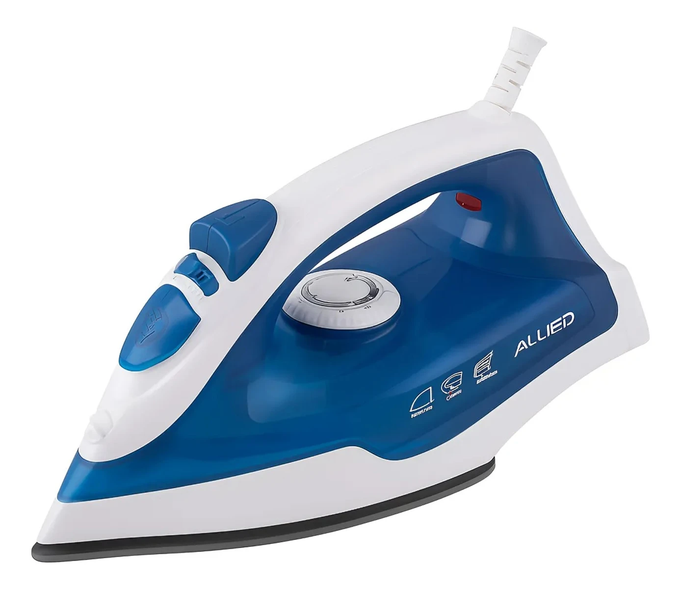Plancha A Vapor Para Ropa Allied Placa Antiadherente 1400w 