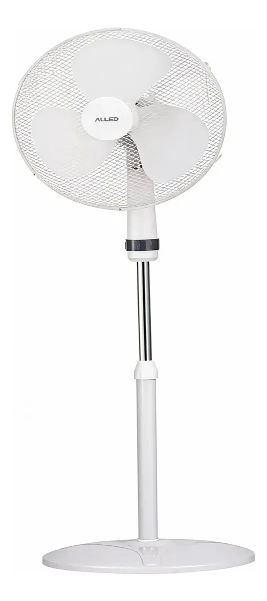 Ventilador Pie Allied 160cm 50w Eléctrico Silencioso Blanco 
