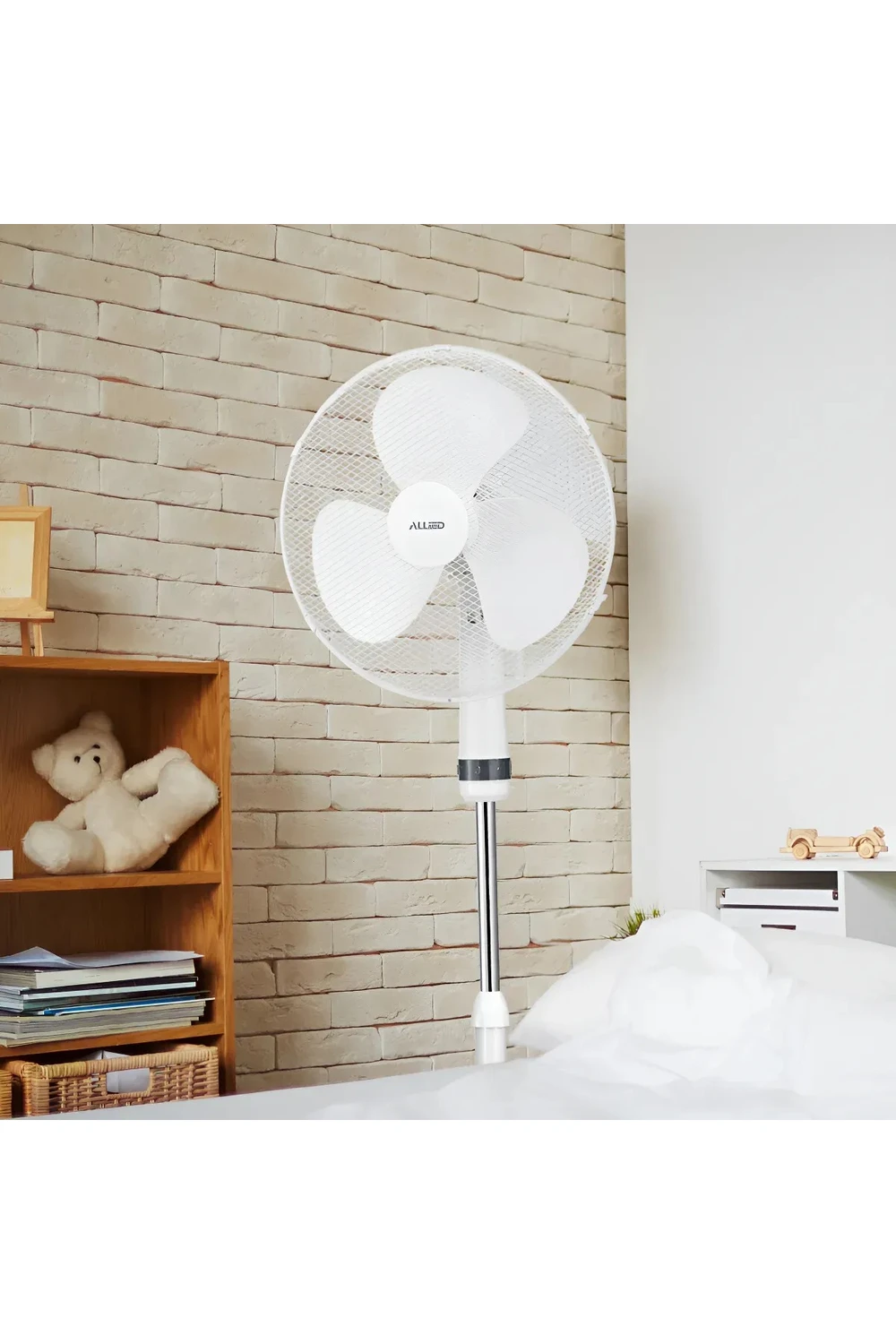 Ventilador Pie Allied 160cm 50w Eléctrico Silencioso Blanco Ventilador Pie Allied 160cm 50w Eléctrico Silencioso Blanco