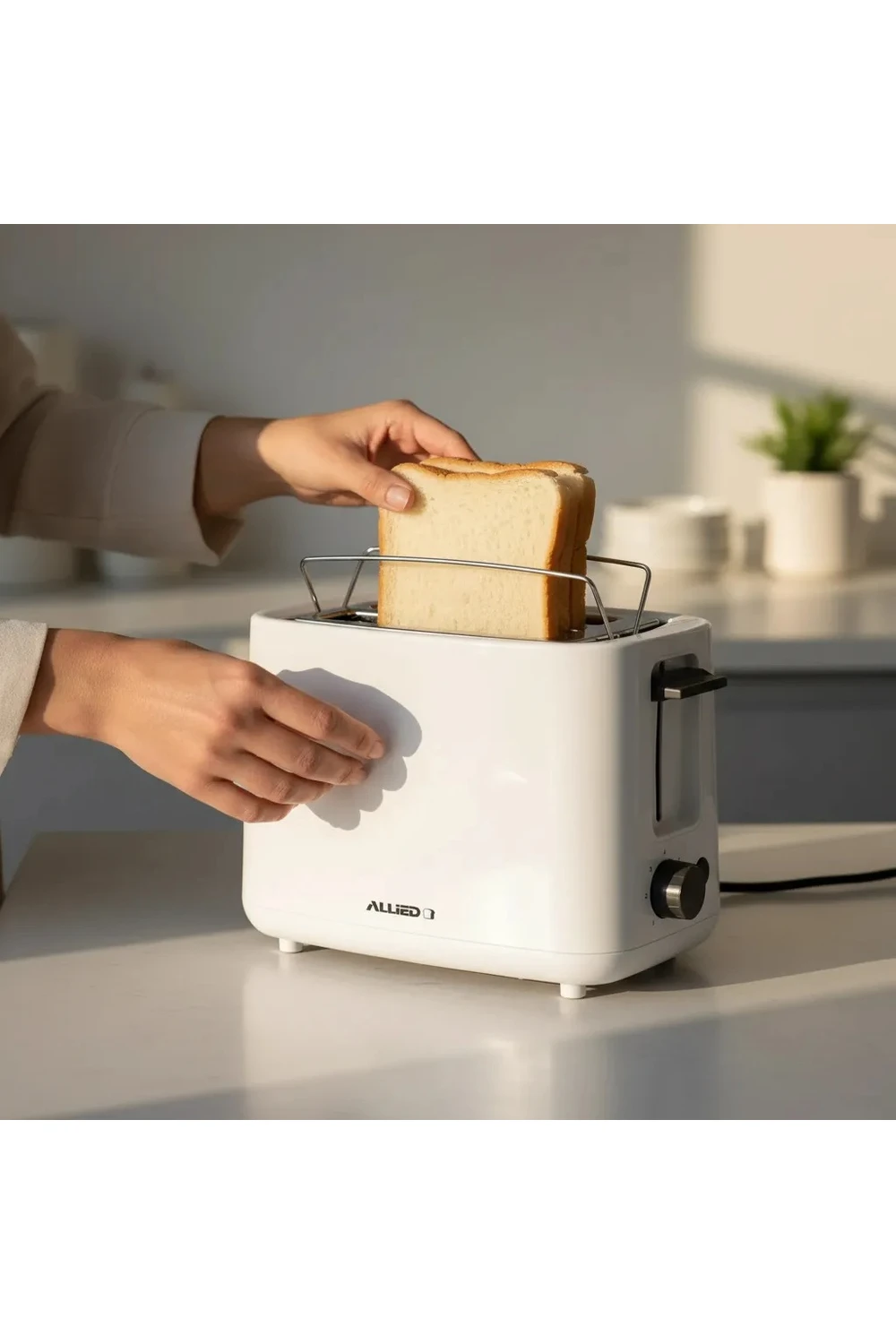 Tostadora Doble Allied 750w 7 Niveles De Tostado Tostadora Doble Allied 750w 7 Niveles De Tostado