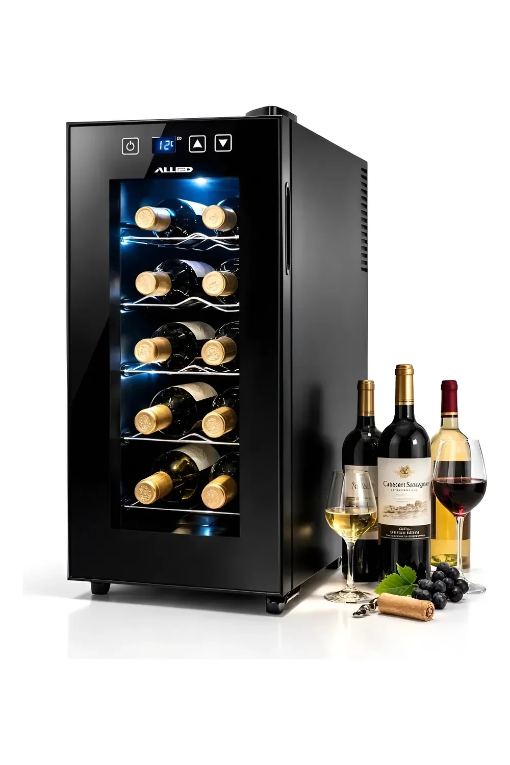 Enfriador De Vino 12 Botellas Allied Electrico Cava 70w 220v Enfriador De Vino 12 Botellas Allied Electrico Cava 70w 220v