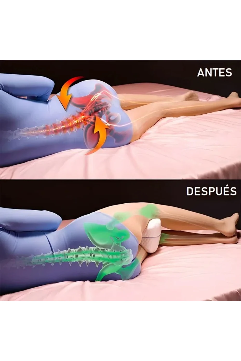 Almohada Ortopédica Para Piernas Y Rodillas Cómoda Lavable Almohada Ortopédica Para Piernas Y Rodillas Cómoda Lavable
