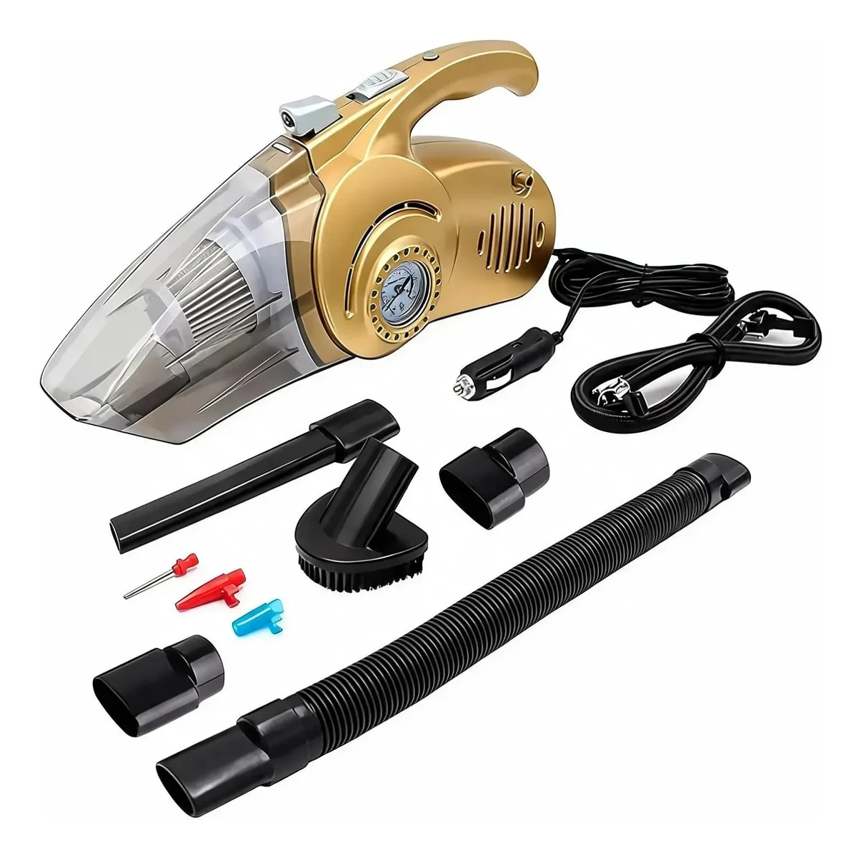 Aspiradora Para Auto Portátil 12v Con Compresor Aire Potente 