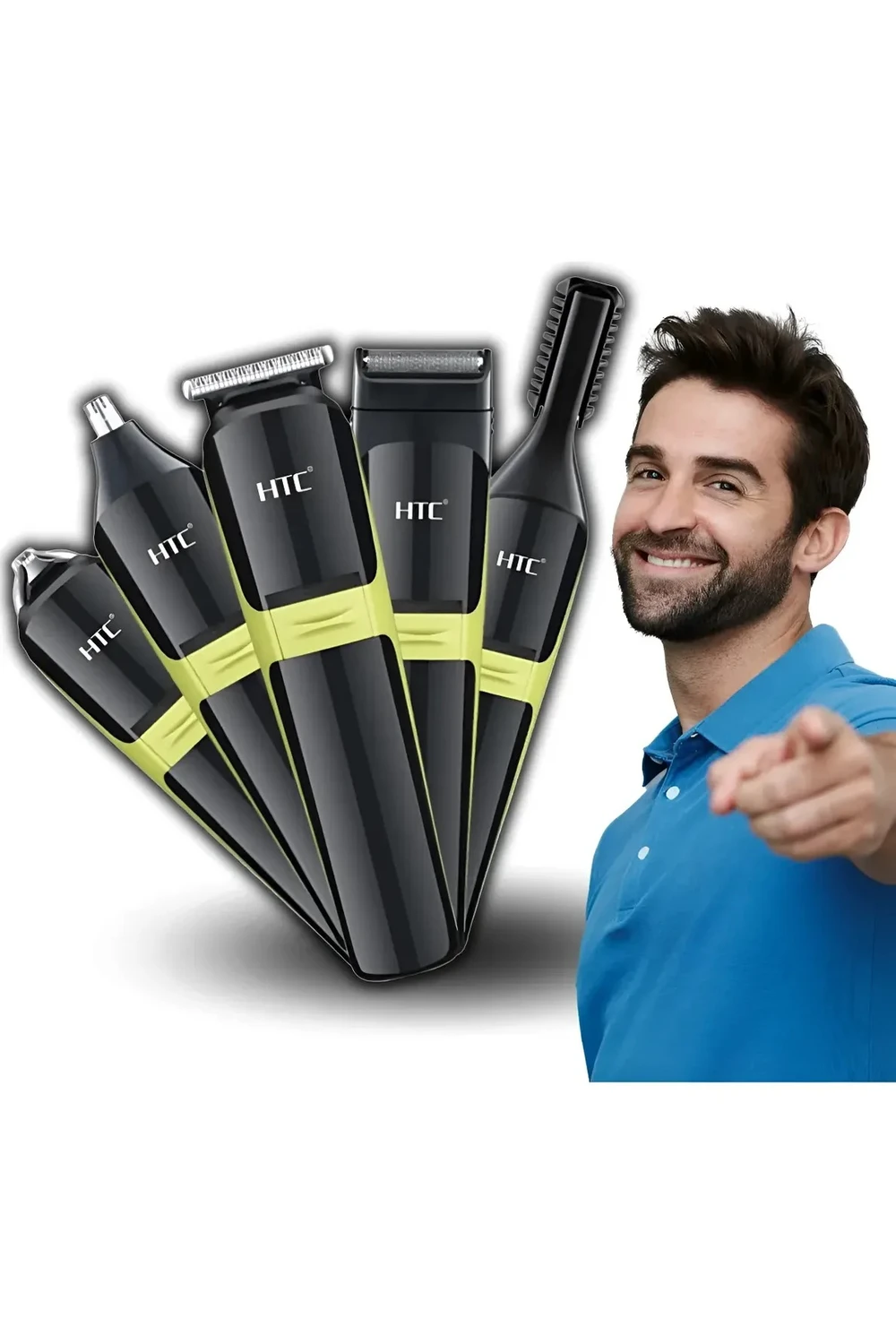 Cortapelo Recargable Htc 10 En 1 Profesional Barba Y Cabello Cortapelo Recargable Htc 10 En 1 Profesional Barba Y Cabello