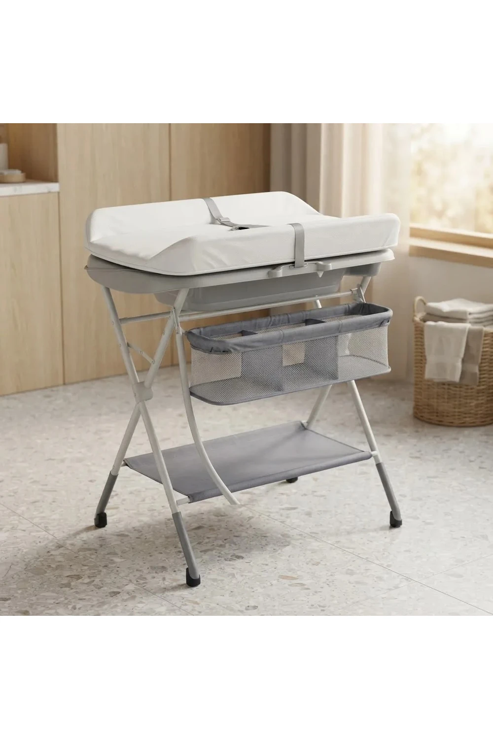 Bañito Con Cambiador Para Bebe Plegable Liviano 2 En 1 Bañito Con Cambiador Para Bebe Plegable Liviano 2 En 1