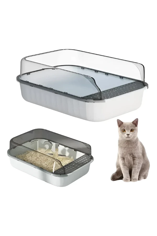 Baño Sanitario De Gato Semi-cerrado Portatil Higienica Baño Sanitario De Gato Semi-cerrado Portatil Higienica