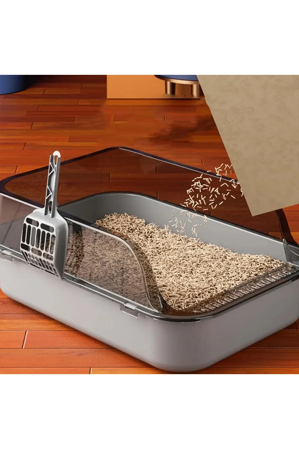 Baño Sanitario De Gato Semi-cerrado Portatil Higienica Baño Sanitario De Gato Semi-cerrado Portatil Higienica